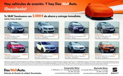 <p><font size="+3" color="orange" >2.000 </font> de ahorro en tu SEAT seminuevo <font color="black" size="+2" > Das WeltAuto!</font></p> - Foto 2